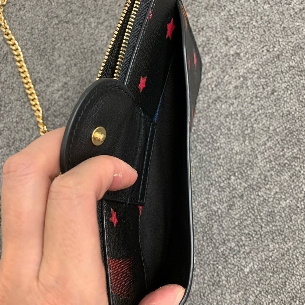 New Coach 3 In 1 Poppy Crossbody With Disco Star Print - Picture 11 of 15